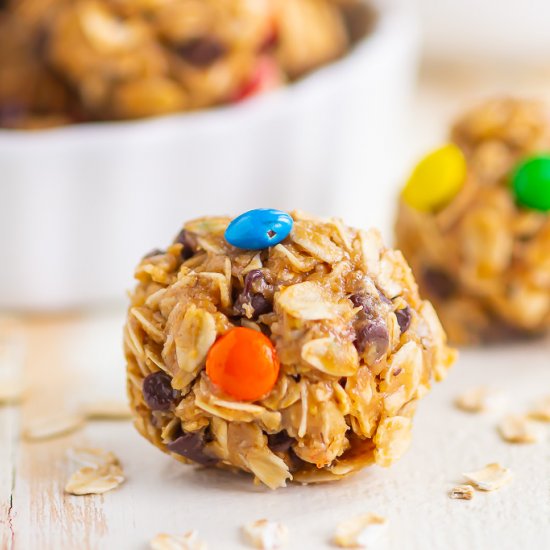 No Bake Monster Cookie Energy Bites