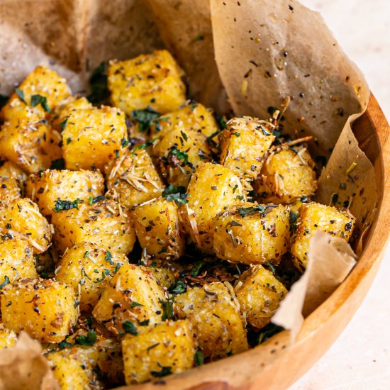 Easy Polenta Croutons