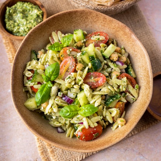 Pesto Orzo Salad