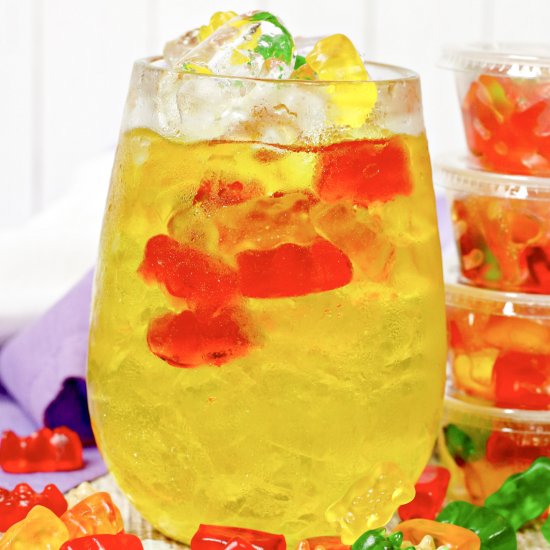 Boozy Gummy Bear Cocktail