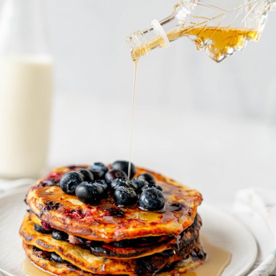 Vegan Blueberry Pancakes