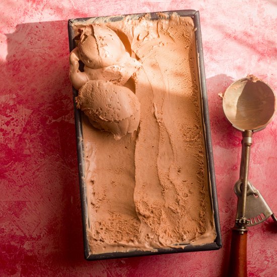 The Easiest Nutella Ice Cream