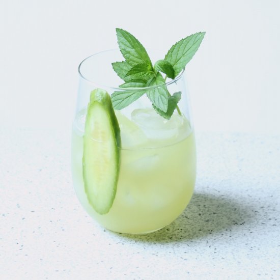 Cucumber Rosewater Vodka Cocktail