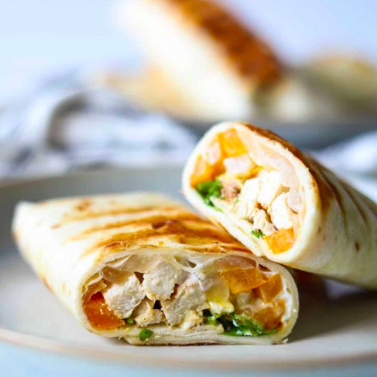 Easy Chicken Fajita Wraps