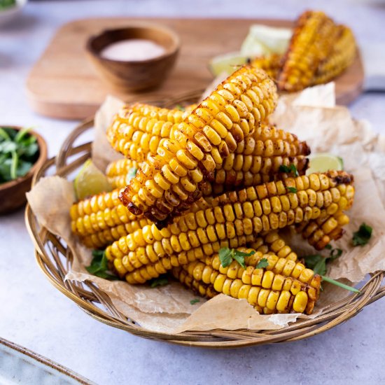 Air Fryer Corn Ribs