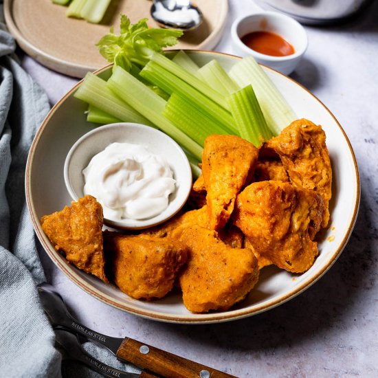 Easy Fried Buffalo Jackfruit