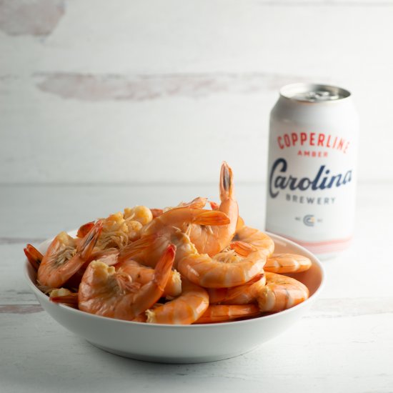 Shrimp Cooked In Beer!