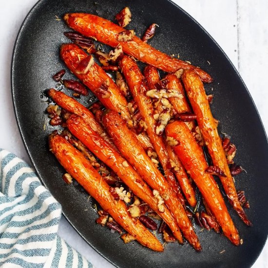 Maple Roasted Air Fryer Baby Carrot