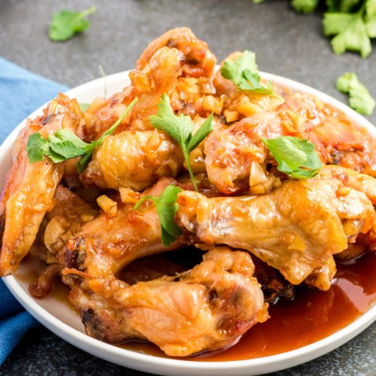 Honey Garlic Chicken Wings