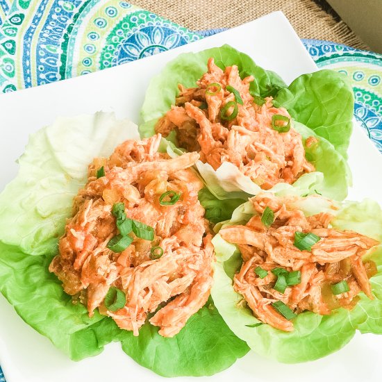 Buffalo Chicken Lettuce Wraps