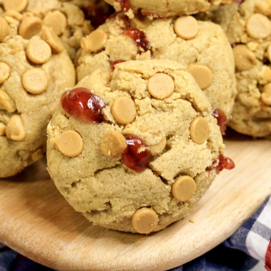 Peanut Butter and Jelly Cookies