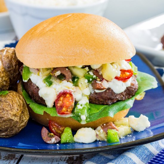 Easy Greek Burgers