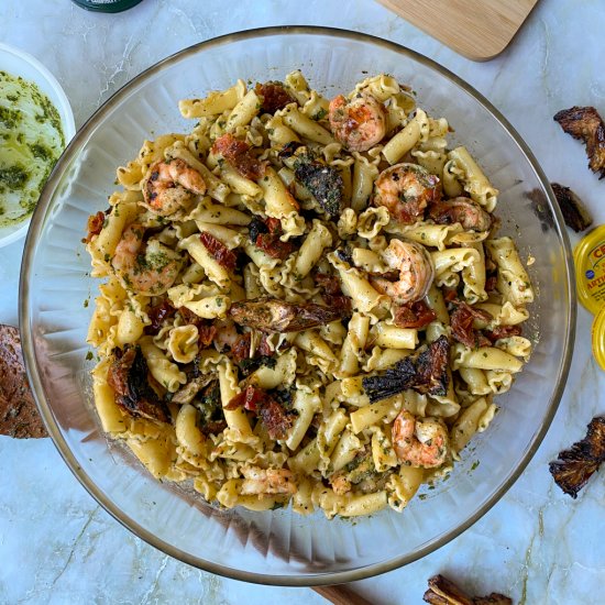 Tuscan Pasta with Shrimp