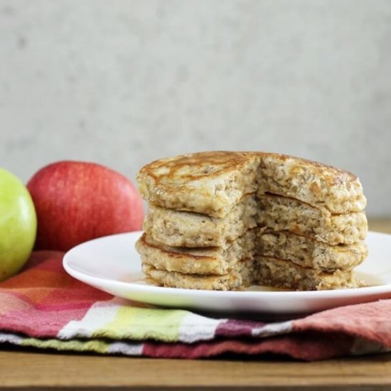 Apple Oatmeal Pancakes