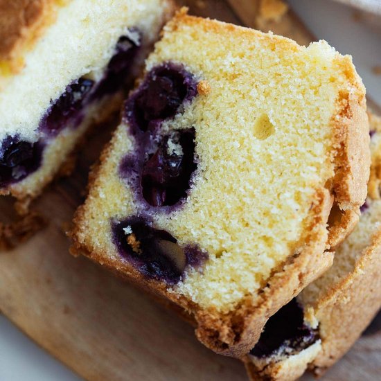 Blueberry Pound Cake