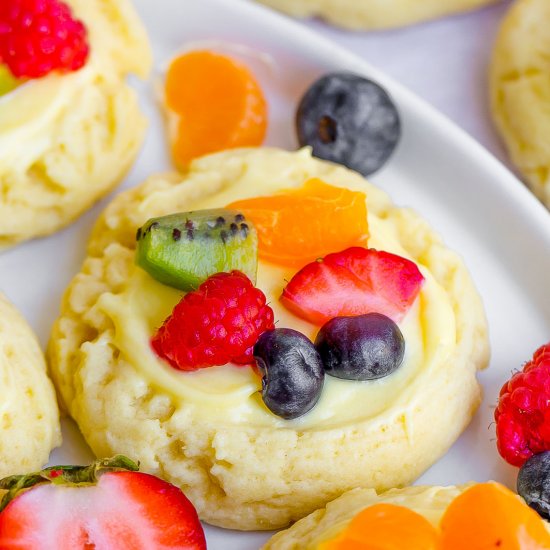 Fruit Pizza Sugar Cookies