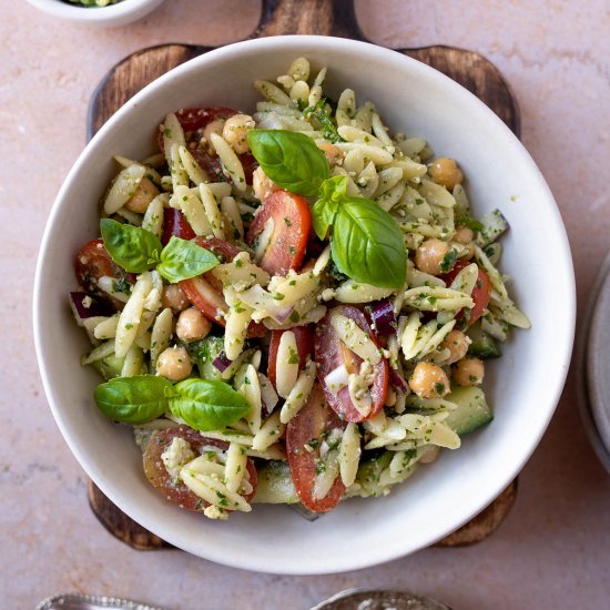 Pesto Orzo Salad