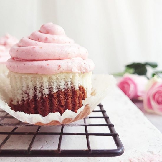 Neapolitan Cupcakes