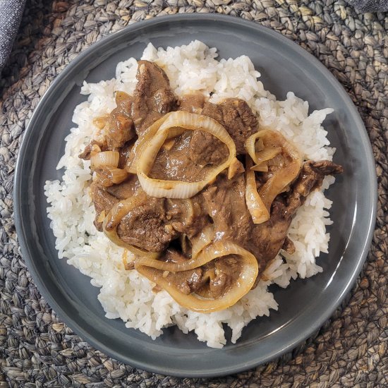 bistek (filipino beef steak)