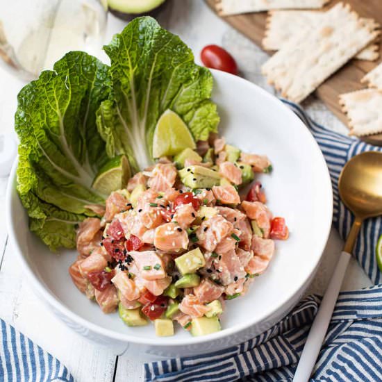 salmon ceviche