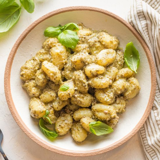 Creamy Pesto Gnocchi