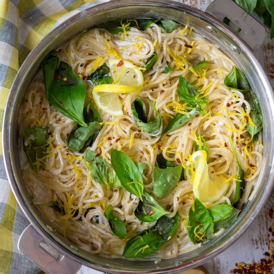 Quick Lemon Ricotta Pasta