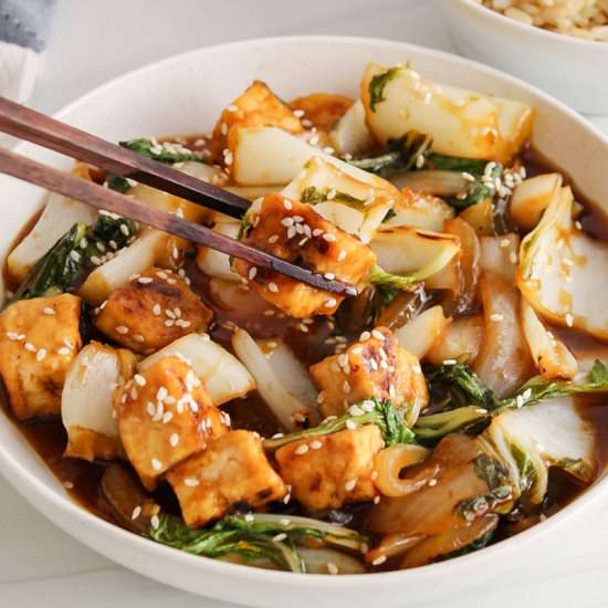 Bok Choy Tofu Stir Fry