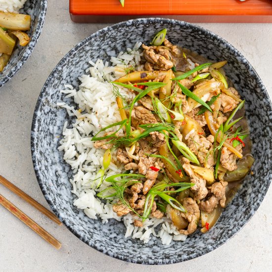 Pork and Fennel Stir-Fry