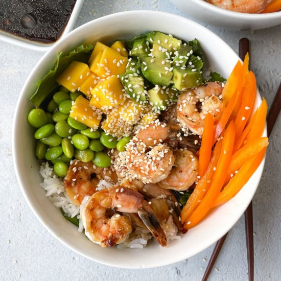 Easy Shrimp Poke Bowl