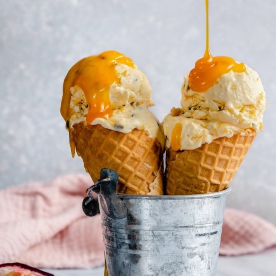 Passion Fruit Ice Cream