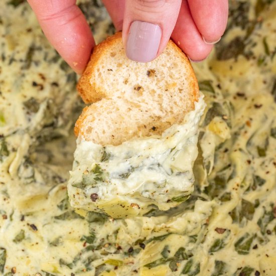 Crockpot Spinach Artichoke Dip