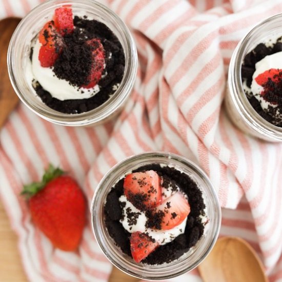 Strawberry Cheesecake Trifle Jars