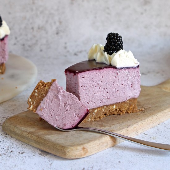 Blackberry Cheesecake with Coconut