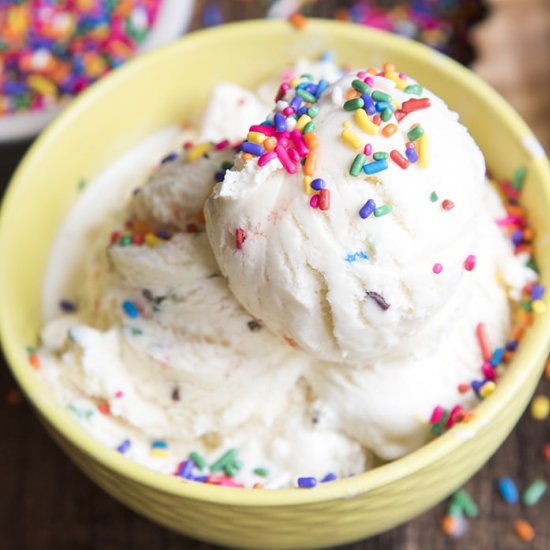 Cake Batter Ice Cream