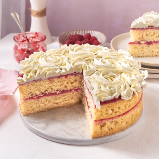 Vanilla Raspberry Cake