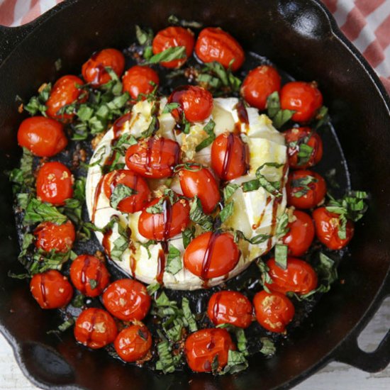 Grilled Caprese Brie