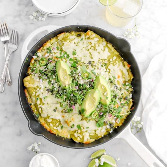 Chicken and Zucchini Enchiladas