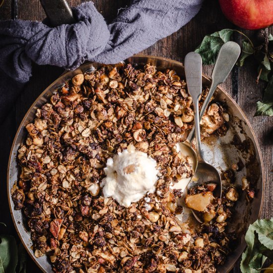 Apple & Walnut ANZAC Crumble