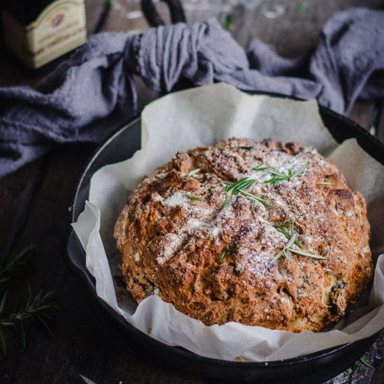 Rosemary Fig & Walnut Soda Bread