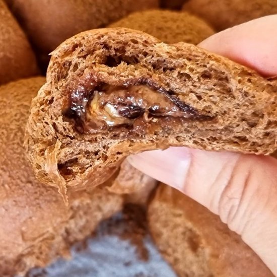 Chocolate Buns with Reese’s Minis