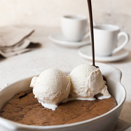 Mocha Brownie for Two