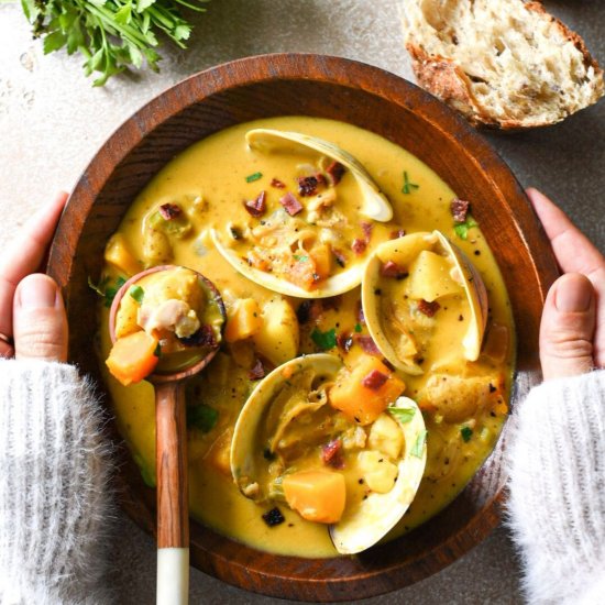 Pumpkin Clam Chowder