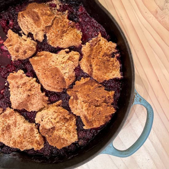 Paleo Blackberry Cobbler