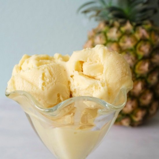 Fresh Pineapple Ice Cream