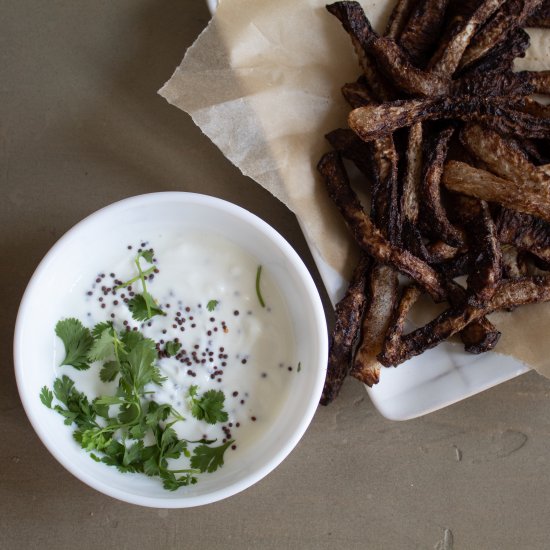 Air Fryer Kohlrabi Fries