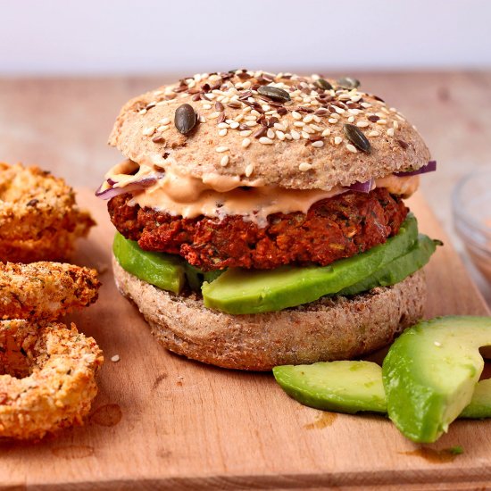 Vegan Baked Tofu Burgers