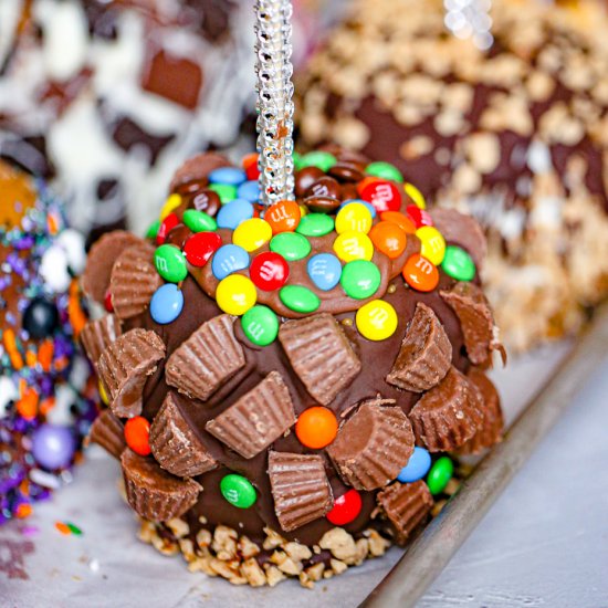 Blingy Chocolate Caramel Apples