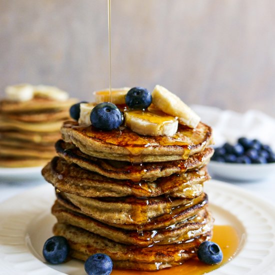 3 Ingredient Banan Oat Pancakes