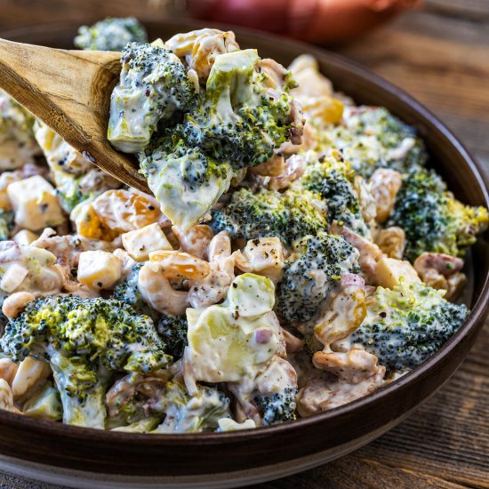 Grilled Broccoli Crunch Salad