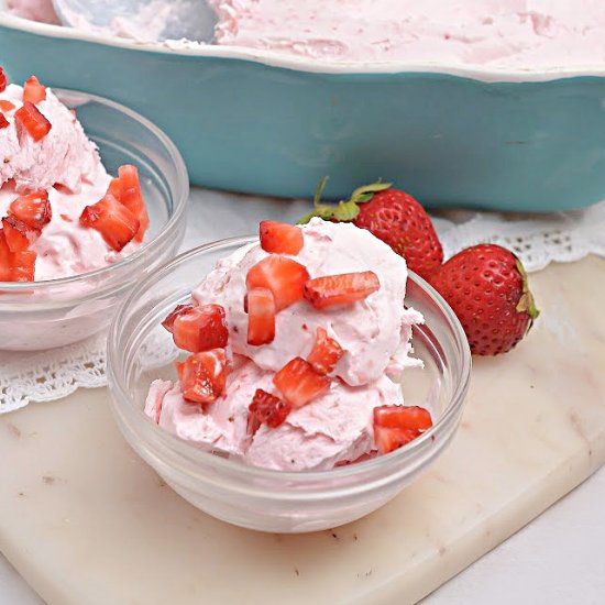 KETO STRAWBERRY ICE CREAM